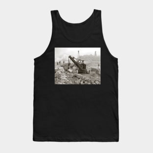 Steam Shovel, 1910. Vintage Photo Tank Top